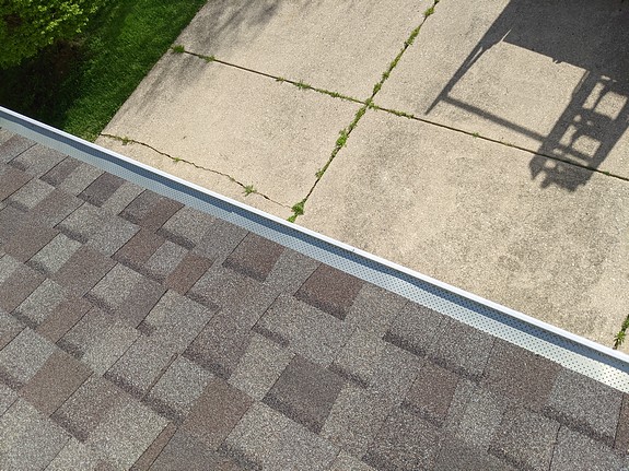 Garage gutter guard Garage gutter guard