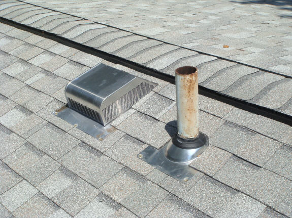 New aluminum fan vent flashing New aluminum fan vent flashing
